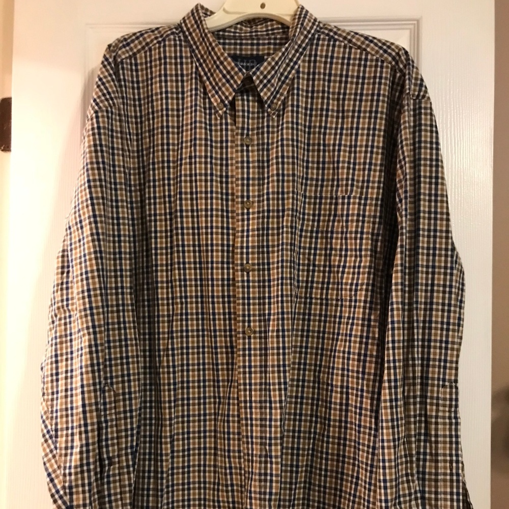 Men's Harbor Bay Plaid Dress Shirt